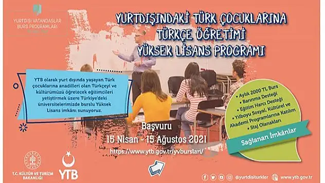 YTB'nin yurt dışı vatandaşlar burslarına başvurular devam ediyor