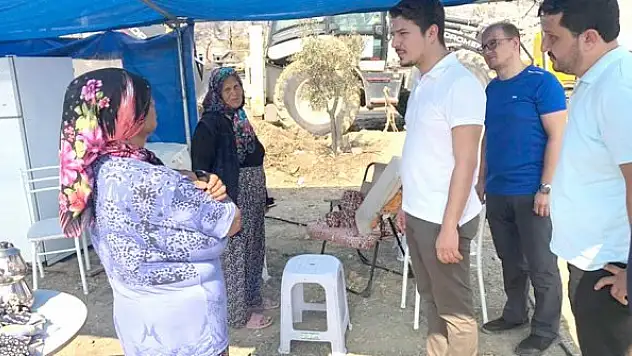 Milletvekili Özboyacı  yangın bölgesinde