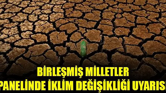 Birleşmiş Milletler panelinde iklim değişikliği uyarısı