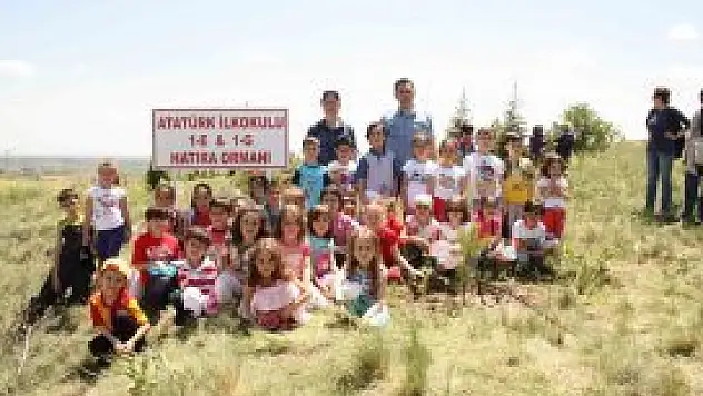 Minik eller ağaç dikti