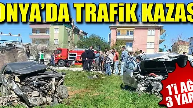 Konya'da trafik kazası: 3 yaralı