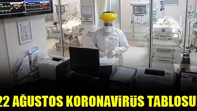22 Ağustos koronavirüs tablosu açıklandı!