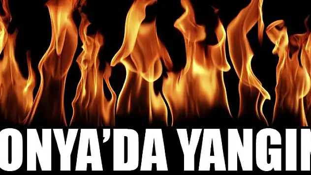 Konya'da ev yangını!