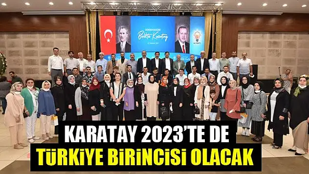Karatay 2023'te de Türkiye birincisi olacak