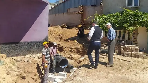 Derbent'te peyzaj  çalışmaları sürüyor