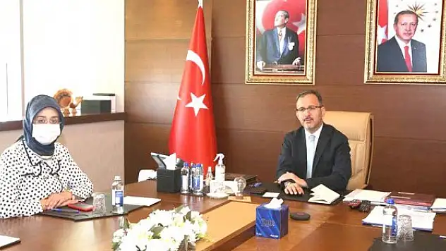 Samancı, Bakan Kasapoğlu ile  görüştü