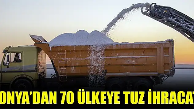 Konya'dan 70 ülkeye tuz ihracatı