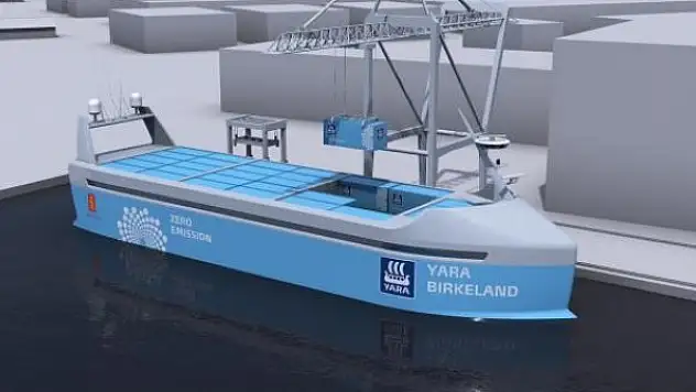 Norveç'te elektrikli kargo gemisi inşa edildi