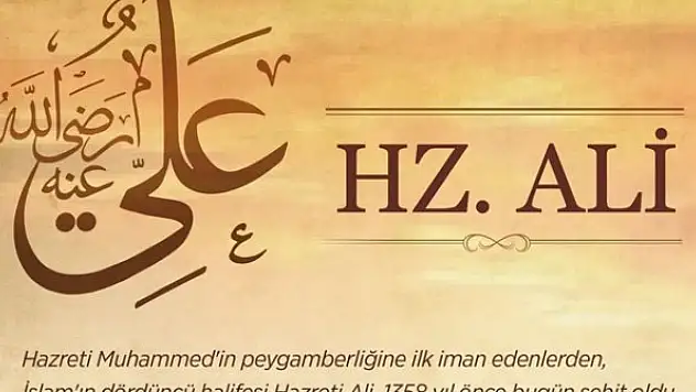 Müminlerin ilim yolundaki öncü emiri Hazreti Ali