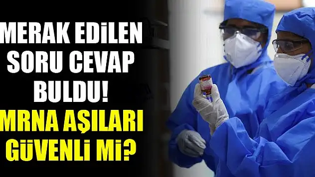 Merak edilen soru cevap buldu! mRNA aşıları güvenli mi?