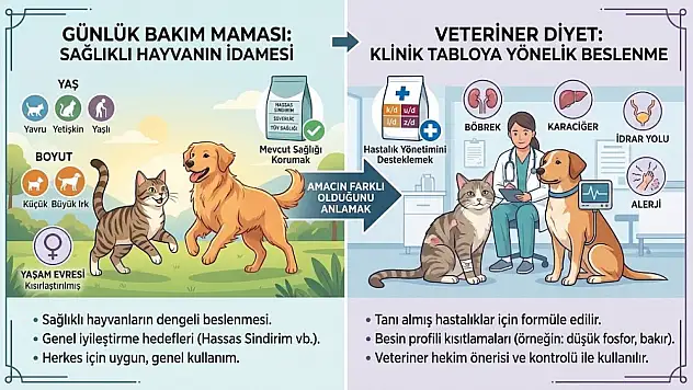 Veteriner Diyet Mama ile Market Maması Arasındaki Fark