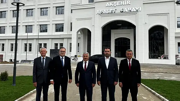 Akşehir Yeni Adalet Sarayı açılışa gün sayıyor: Protokol üyelerinden son inceleme