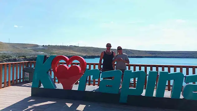 Alman turistler karavanla geldikleri Karapınar'a hayran kaldı