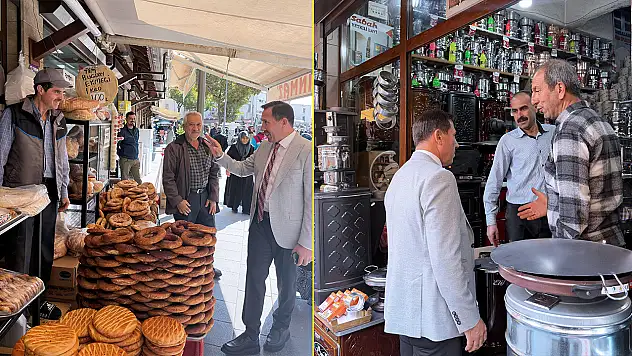 Başkan Hasan Kılca tarihi çarşılarda esnafın taleplerini dinledi
