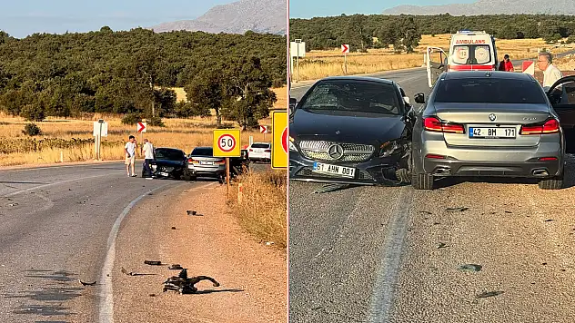 Beyşehir-Antalya kara yolunda zincirleme kaza: 6 yaralı