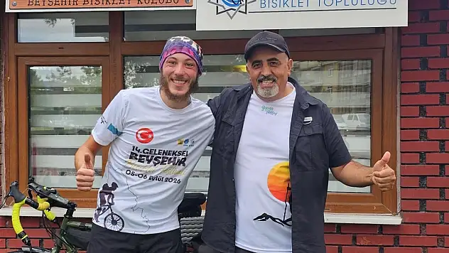 Dünyayı pedallayan Fransız gezgin Beyşehir'e ulaştı