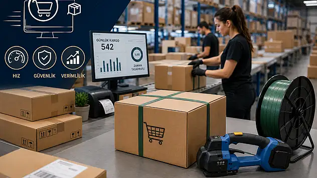 E-Ticaret Deposunda Ambalaj Verimliliği: Günde Yüzlerce Kargo Nasıl Hızlı ve Güvenli Çemberlenir?