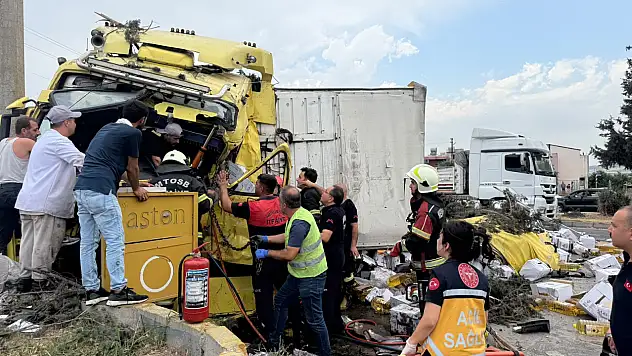 İki tır kafa kafaya çarpıştı: 16 yaşındaki çocuk hayatını kaybetti
