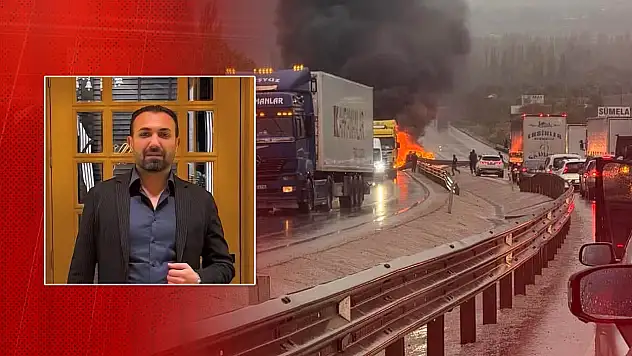 İş insanı yanan araçta can verdi