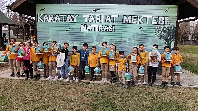 Karatay'ın minik çevrecileri iş başında: Tabiat Mektebi'nde eğitimler dolu dolu sürüyor