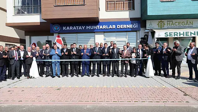 Karatay Muhtarlar Derneği yeni hizmet binasına kavuştu!