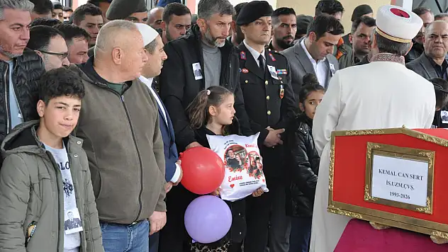 Kaza kurbanı uzman çavuşa acı veda