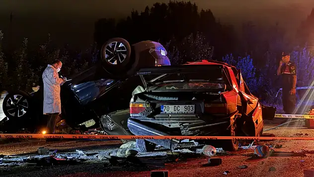Kılbasan yolunda otomobiller çarpıştı: 1 ölü, 1 yaralı