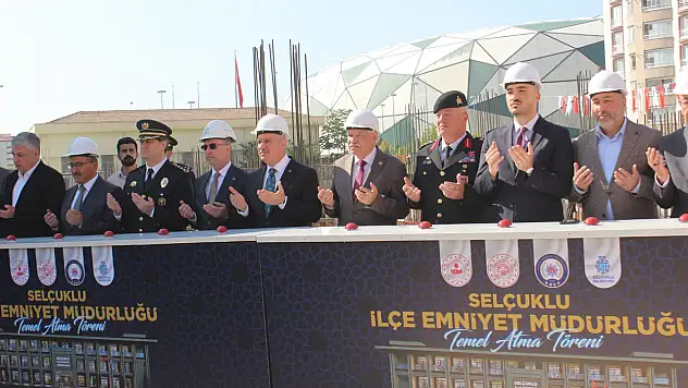 Konya'da bir ilçe emniyet müdürlüğünün daha temeli atıldı