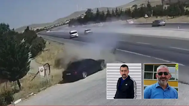 Konya'da fırlayan araç parçası dehşet saçtı: Karşı şeride uçan otomobilde 2 ölü