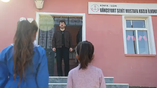 Konya'da iki öğrencisi ve tek öğretmeni olan okulda ders zili çaldı