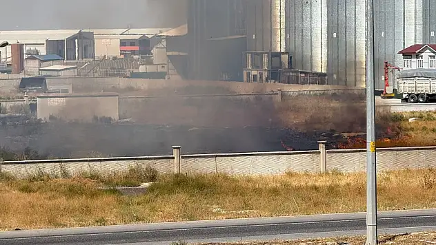 Konya'da OSB yakınında ot yangını