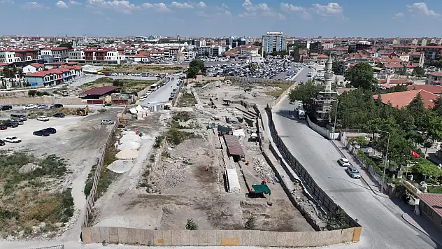 Konya'da Selçuklu'nun dış surları ve Larende Kapısı gün yüzüne çıkıyor