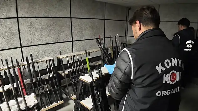 Konya'da silah kaçakçılığı operasyonu: 11 gözaltı