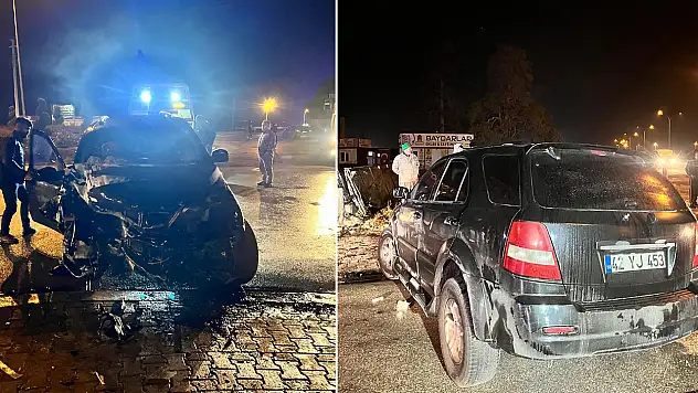 Konya'da SUV tipi araç dükkanın duvarına çarptı: 4 yaralı