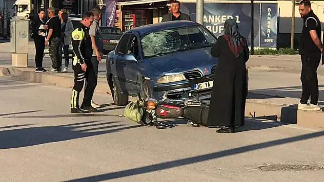 Konya'da trafik kazası: Motosiklet sürücüsü hastaneye kaldırıldı