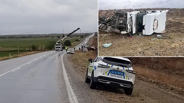 Konya'da yağış kazaları beraberinde getirdi: 3 ayrı kazada 6 yaralı