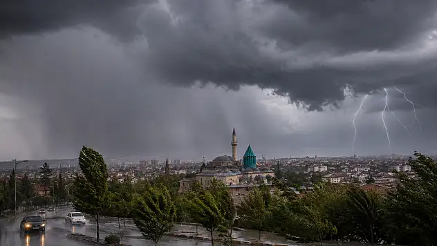 Konya için sarı kodlu uyarı!