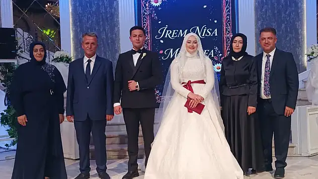 Konya protokolü düğünde buluştu: İrem Nisa ile Mustafa'nın mutlu günü