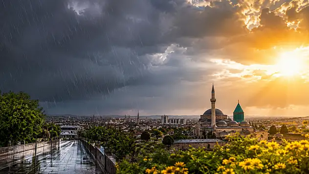 Konya'ya yağmur, sıcağıyla birlikte gelecek
