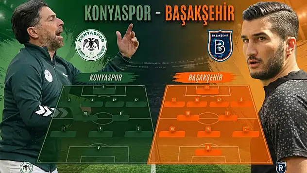 Konyaspor-Başakşehir: İşte muhtemel 11'ler