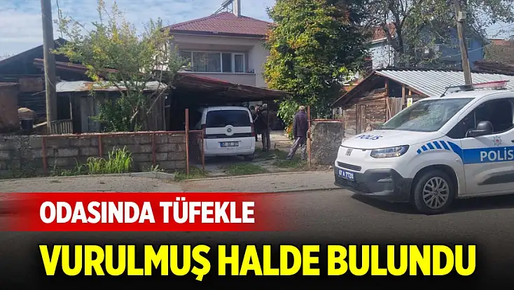 Eşi işe gitti, odasında tüfekle vurulmuş halde bulundu