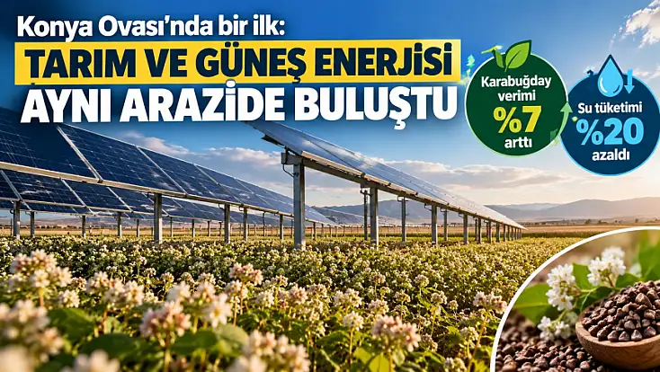 Konya Ovası'nda TarımGES pilot projesinde ilk sonuçlar yüz güldürdü