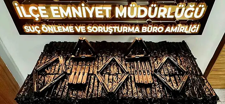 Seydişehir'de bin 560 silah parçası ele geçirildi