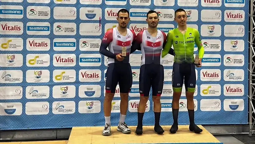 Konya'daki Avrupa Şampiyonası öncesi büyük prova... Ramazan Yılmaz kürsünün zirvesinde