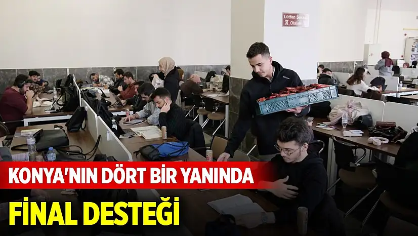 Konya'nın dört bir yanında final desteği... Gençlik Meclisi kütüphaneleri boş bırakmadı