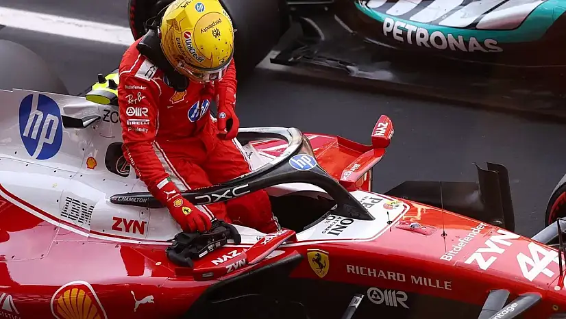 Hamilton'dan Ferrari ile ilk zafer!