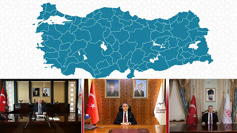 Türkiye'nin vali haritası açıklandı: Konyalı kaç vali var?