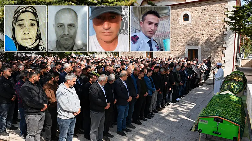 Feci kazada ölen 4 kişiye Konya'da hüzünlü veda