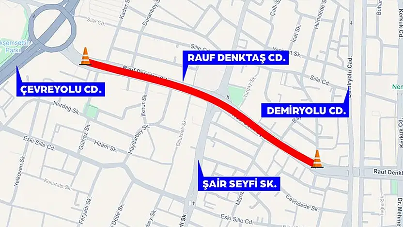 Konya AKOM'dan sürücülere kritik uyarı: O caddede şerit daraltması yapılacak!