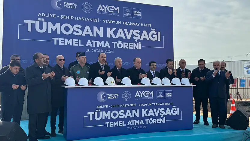 Konya'da trafiği rahatlatacak hamle! TÜMOSAN Kavşağı'nda temel atıldı